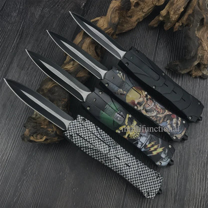 Couteau de chasse multifonctionnel  automatique BM Outdoor – Lame D2, Manche ABS, Poche avec Clip - BLACKBEARD OUTDOOR INDUSTRIES