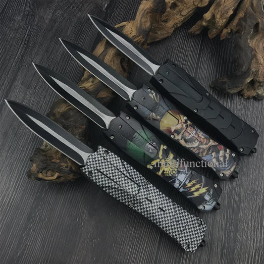 Couteau de chasse multifonctionnel  automatique BM Outdoor – Lame D2, Manche ABS, Poche avec Clip - BLACKBEARD OUTDOOR INDUSTRIES