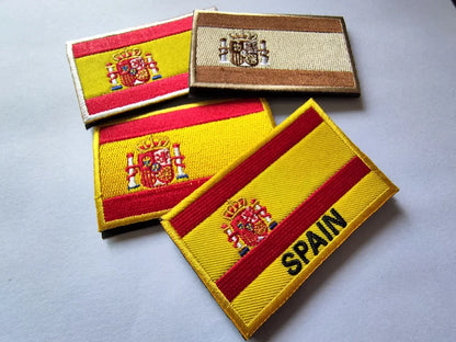 Patch Brodé Drapeau Espagnol – Patch Velcro 3D Écologique, Idéal pour Vêtements, Sacs, Accessoires et DIY - BLACKBEARD OUTDOOR INDUSTRIES