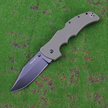 Cold RECON 1 Couteau Pliant Tactique Militaire en Acier AUS10A – Tanto, Combat, Chasse, Survie - BLACKBEARD OUTDOOR INDUSTRIES