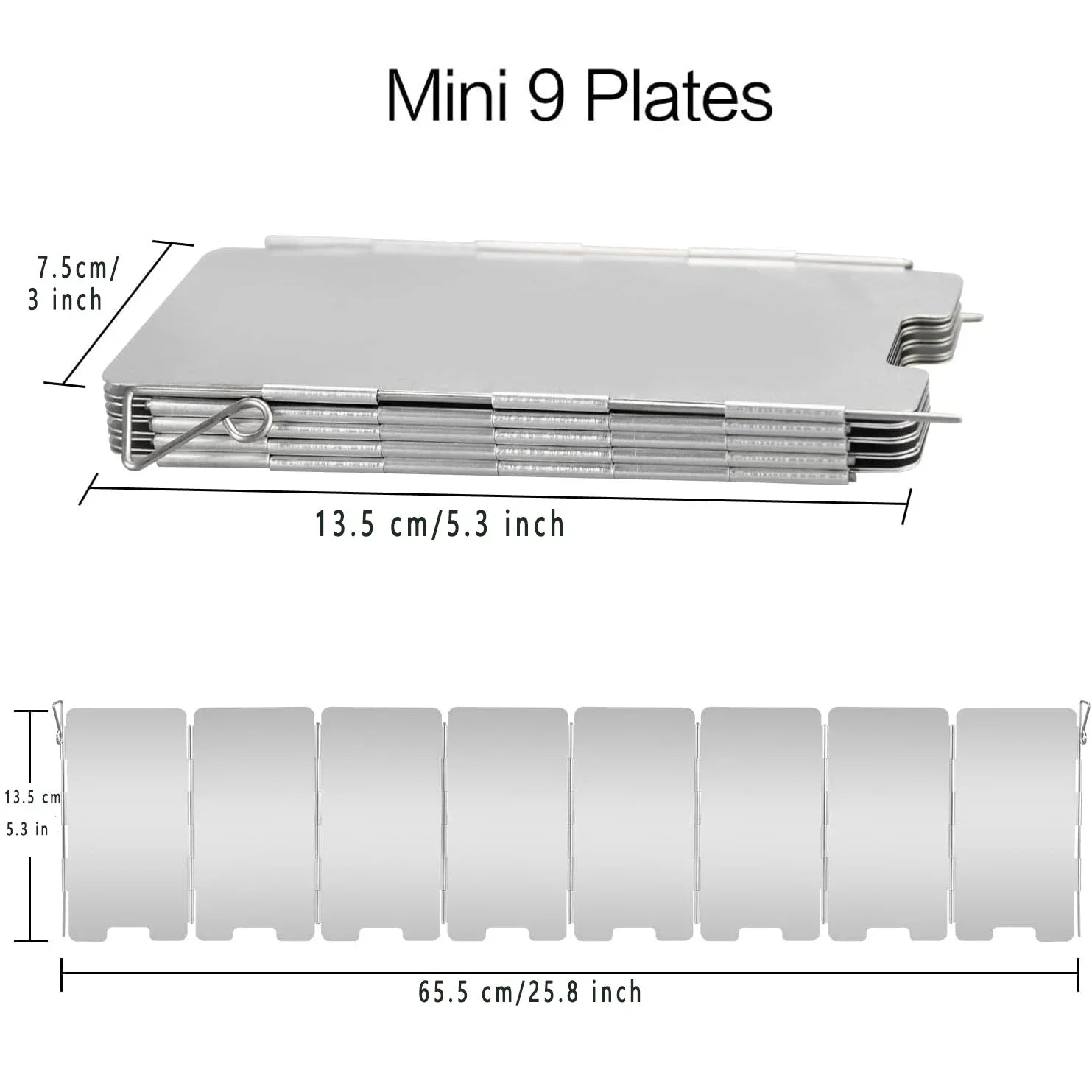 Pare-vent Haut pour Réchaud – Écran Anti-Vent en Aluminium Pliable pour Camping, Cuiseur Extérieur, Pare-Vent pour Réchaud à Butane - BLACKBEARD OUTDOOR INDUSTRIES