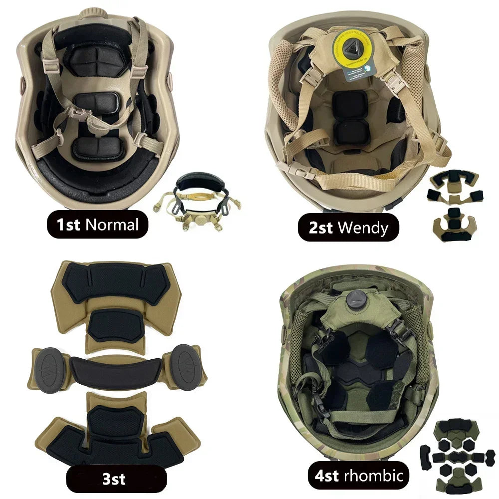 Casque Balistique Tactique ACH High-Cut NIJ III+7.62 – Casque de Sécurité Aramide FAST Wendy – Protection Ballistique NIJ IIIA - BLACKBEARD OUTDOOR INDUSTRIES