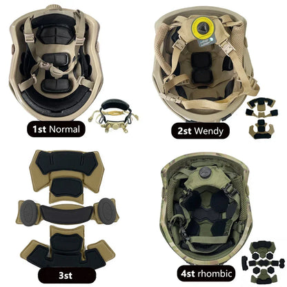 Casque Balistique Tactique ACH High-Cut NIJ III+7.62 – Casque de Sécurité Aramide FAST Wendy – Protection Ballistique NIJ IIIA - BLACKBEARD OUTDOOR INDUSTRIES