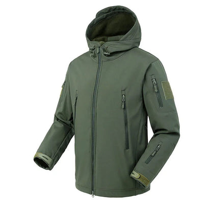 Veste Soft Shell Militaire Shark Skin – Veste Tactique Hommes, Coupe-Vent et Imperméable, Manteau Bomber à Capuche, Veste de Combat Armée pour Homme BLACKBEARD OUTDOOR INDUSTRIES