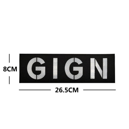 Patch Brodé BIG GIGN RAID BRI – Écusson Tactique France Hook & Loop - BLACKBEARD OUTDOOR INDUSTRIES