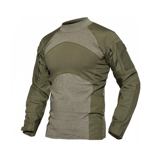 T-shirt Tactique Homme – Camouflage, Manches Longues, Idéal pour le Combat, Airsoft, Paintball, Chasse - BLACKBEARD OUTDOOR INDUSTRIES