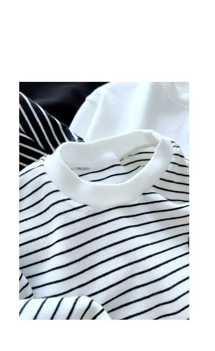 T-shirt rayé à manches longues enfants Ma boutique