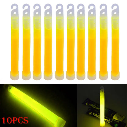 Lot de 10 Bâtons Lumineux Fluorescents avec Crochet – 6 pouces (15 cm) - BLACKBEARD OUTDOOR INDUSTRIES