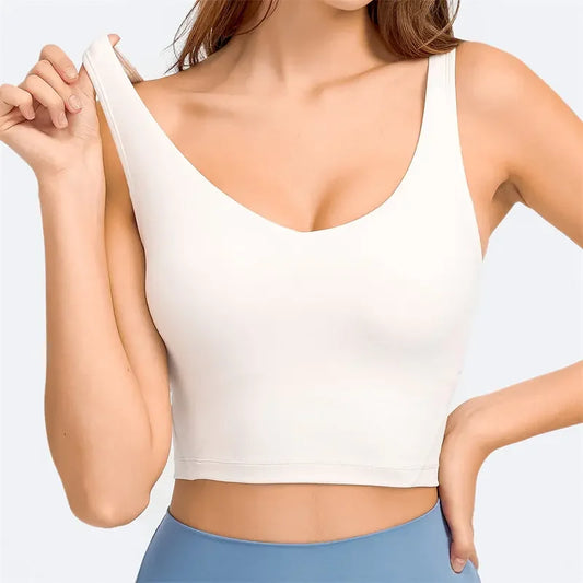 Débardeur NEPOAGYM PASSION avec Soutien-Gorge Intégré – Crop Top Longline avec Coussinets Amovibles pour Yoga et Gym - BLACKBEARD OUTDOOR INDUSTRIES