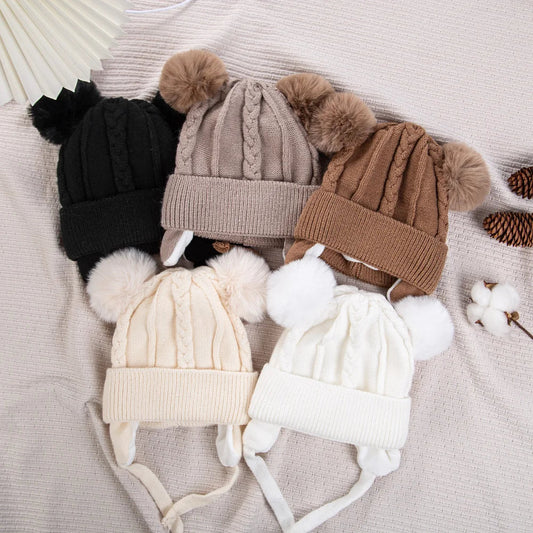 bonnet tricoté ours pour enfant 0/3ans Ma boutique