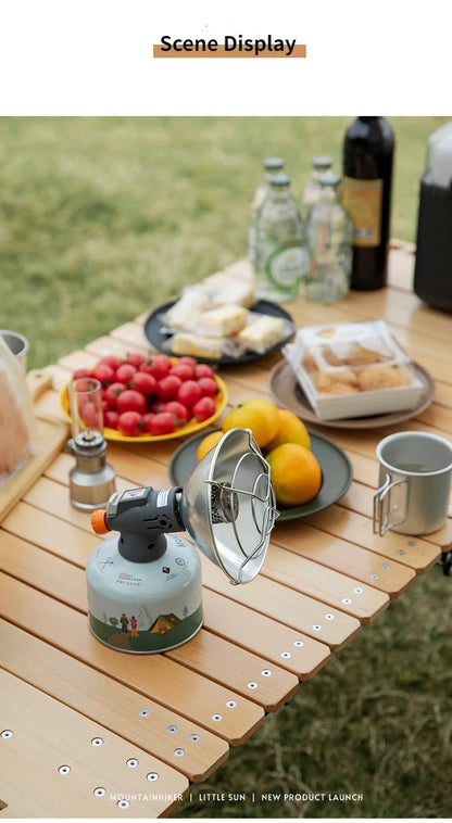 MOUNTAINHIKER Portable Mini Sun Gas Heating Stove Chauffage Gaz Portable Compact pour Camping et Activités Outdoor - BLACKBEARD OUTDOOR INDUSTRIES