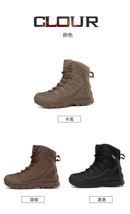 Bottes Tactiques pour Homme – Hautes, Lacées, Militaires, de Randonnée, en Cuir PU, Imperméables, Taille Plus, Unisexes, pour Escalade et Travail - BLACKBEARD OUTDOOR INDUSTRIES