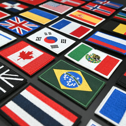 Patches Drapeaux Brodés Tactiques – international - BLACKBEARD OUTDOOR INDUSTRIES