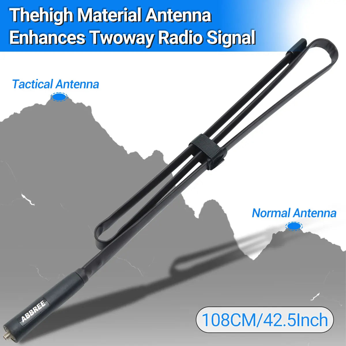 Antenne Tactique Pliable ABBREE AR-152A SMA-Female – VHF/UHF 144/430MHz – Pour Radios Baofeng / UV-5R / UV-82 / UV-13 PRO / Quansheng K5 - BLACKBEARD OUTDOOR INDUSTRIES