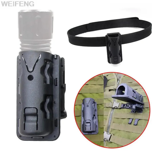 Étui de Lampe Tactique avec Poche, Support MOLLE et Clip de Ceinture – Accessoires de Chasse et Kits de Survie BLACKBEARD OUTDOOR INDUSTRIES