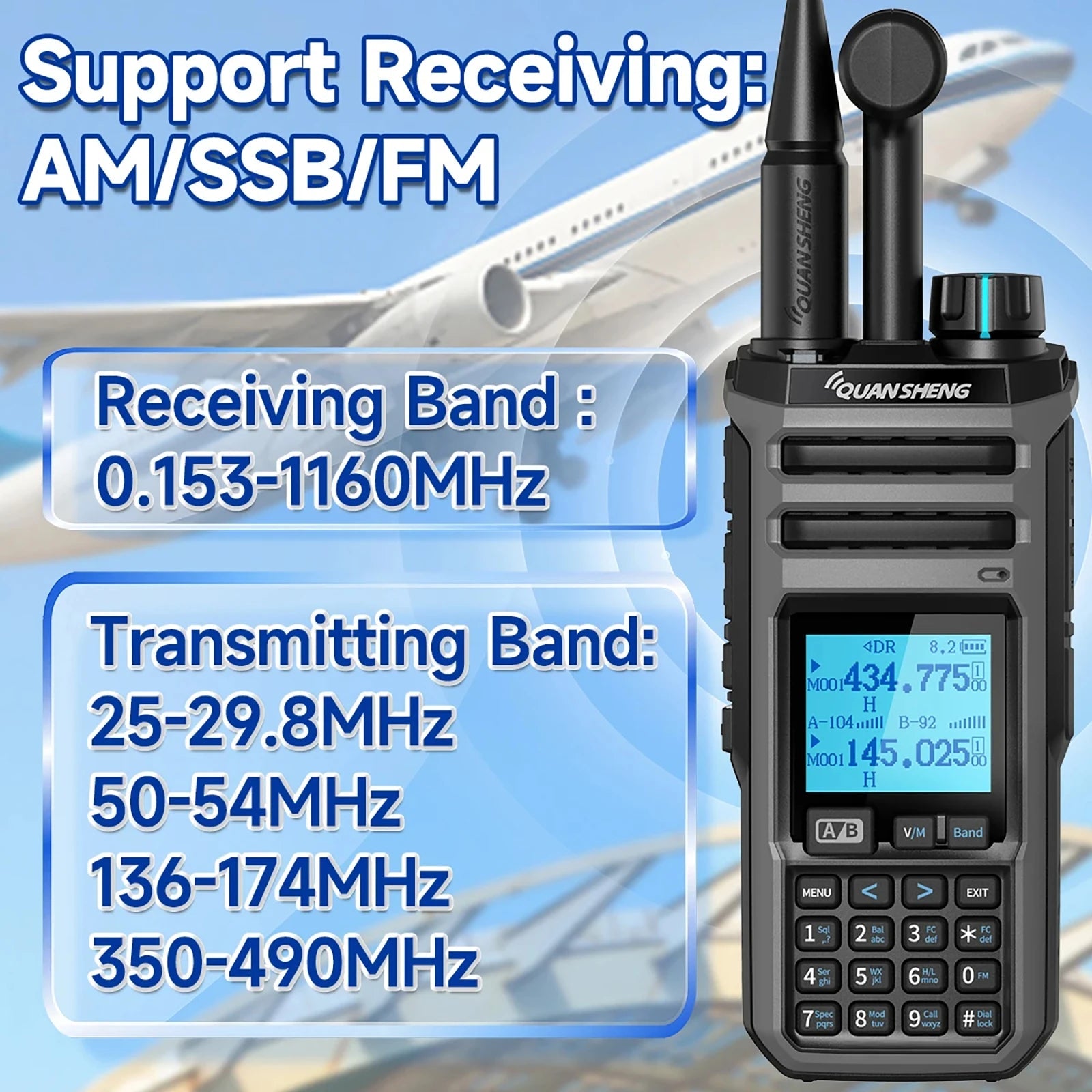 Talkie Walkie Quansheng TK11(5) Digital – Puissance 5-10W | DTMF/CTCSS/DCS | VOX | 10 Sets de Jammers Ma boutique