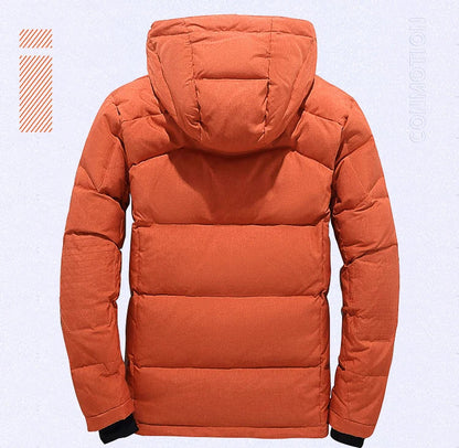 Veste Doudoune Homme en Duvet Blanc - Parka Hivernale Windproof, Chaude et Confortable, Avec Capuche Détachable BLACKBEARD OUTDOOR INDUSTRIES