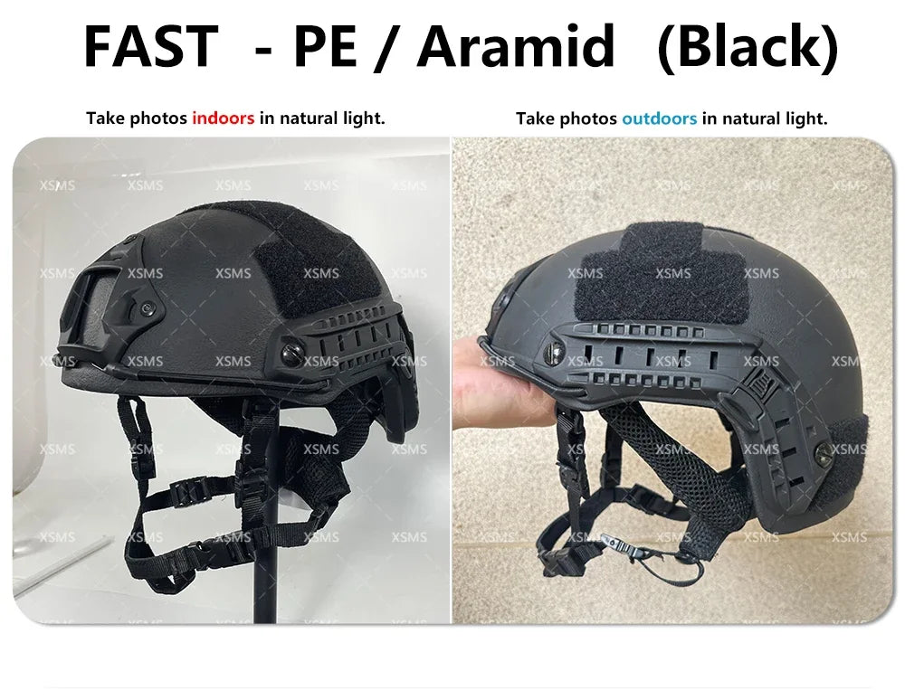 Casque Balistique Tactique ACH High-Cut NIJ III+7.62 – Casque de Sécurité Aramide FAST Wendy – Protection Ballistique NIJ IIIA - BLACKBEARD OUTDOOR INDUSTRIES