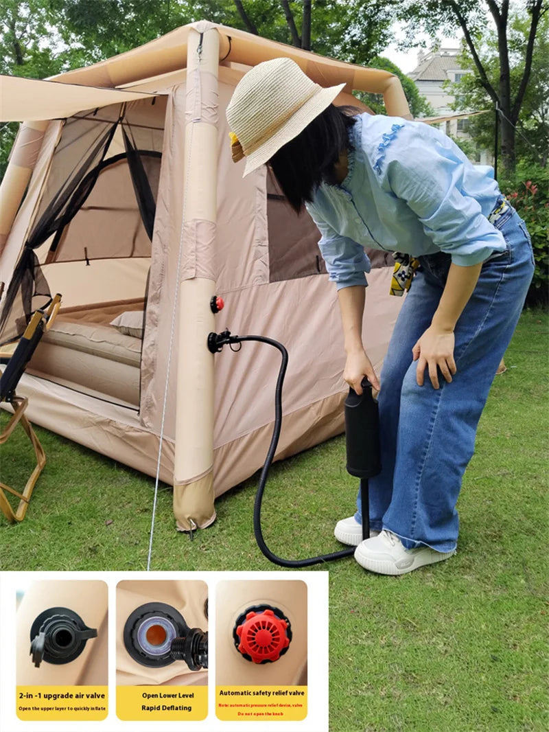 Tente Gonflable Lohascamping pour 4-5 Personnes - Air Shelter Dome Tent - BLACKBEARD OUTDOOR INDUSTRIES