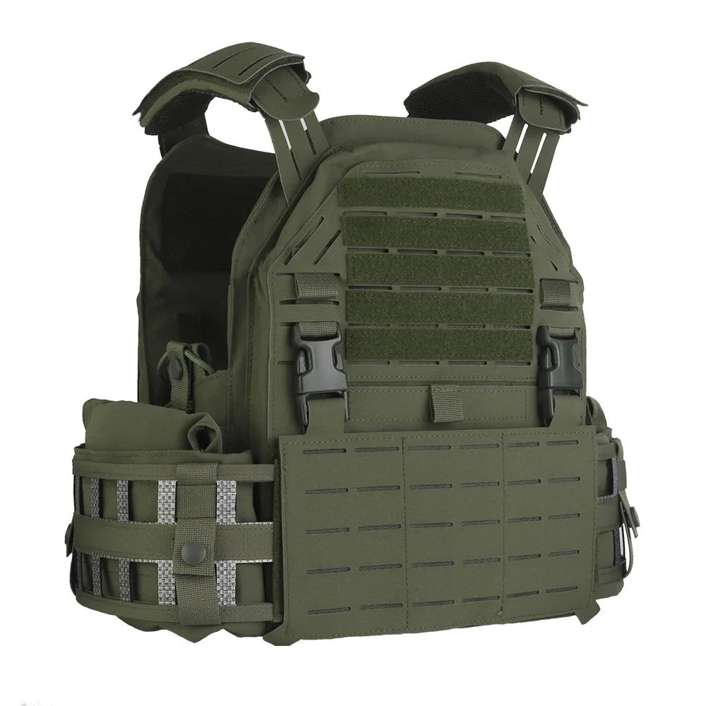 Gilet Porte-Plat Nylon LG4 Multifonction avec Plaque Frontale Remplaçable – Système MOLLE, Gilet de Combat pour Chasse et Entraînement BLACKBEARD OUTDOOR INDUSTRIES