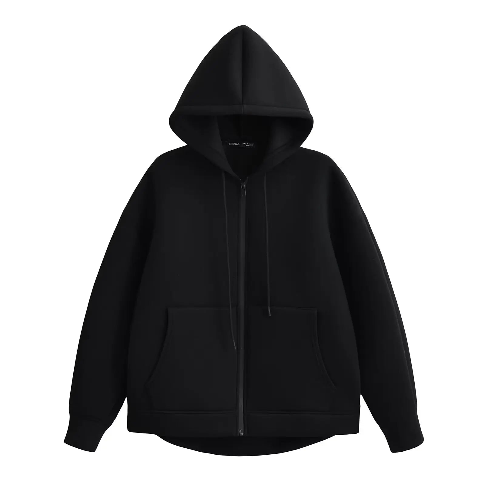 Veste à Capuche Grise femme - Manteau à Manches Longues avec Poches Spacieuses et Fermeture Éclair - Veste Décontractée et Légère pour Femme - BLACKBEARD OUTDOOR INDUSTRIES