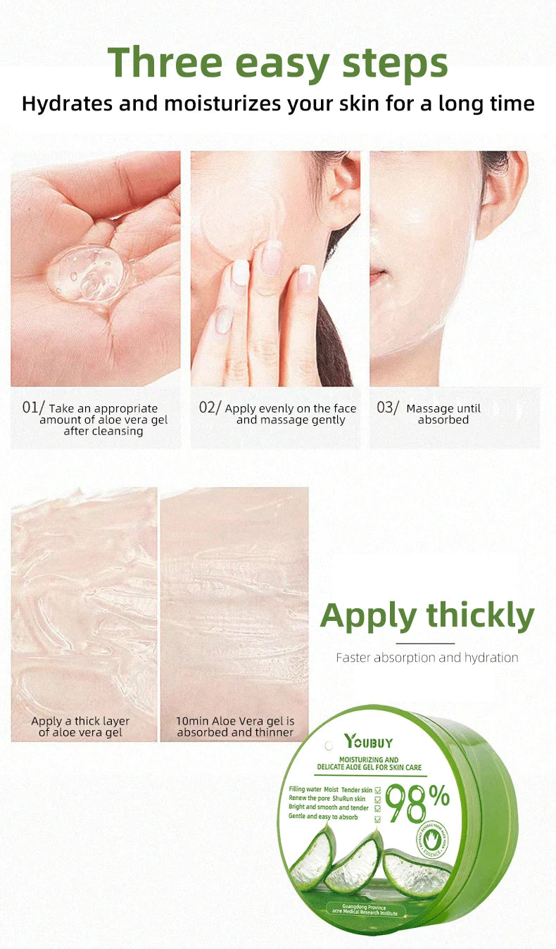 Gel Hydratant à l’Aloe Vera – Soin Visage Naturel & Éclaircissant - BLACKBEARD OUTDOOR INDUSTRIES
