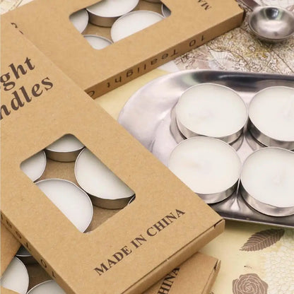 Mini Bougies Théières - Lot de 10 Bougies Longue Durée et Sans Fumée pour Mariages, Soirées et Décoration Extérieure - BLACKBEARD OUTDOOR INDUSTRIES