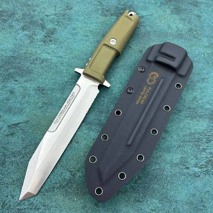 EX Fulcrum Couteau Tactique Outdoor – Lame Fixe en Acier Haute Dureté avec Étui - BLACKBEARD OUTDOOR INDUSTRIES