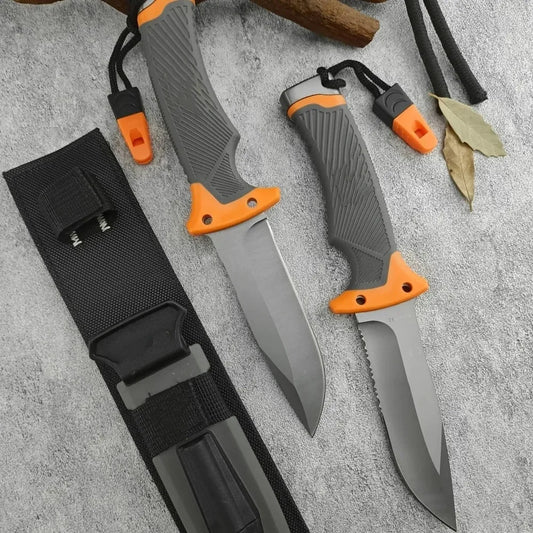 Couteau à Lame Fixe Première Génération – Lame 8Cr13Mov Haute Dureté | Manche Caoutchouc - BLACKBEARD OUTDOOR INDUSTRIES
