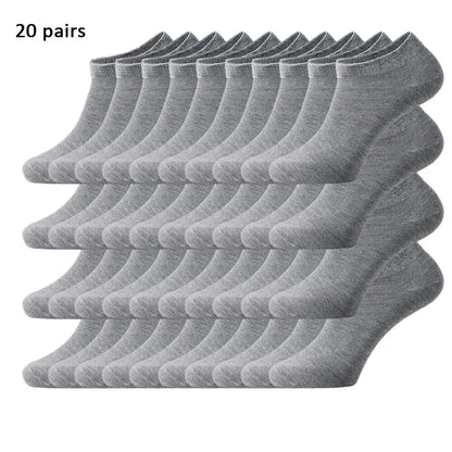 Lot de 10/20/40 Paires de Chaussettes Basses Unisexes – Couleurs Unies – Douces, Légères et Respirantes - BLACKBEARD OUTDOOR INDUSTRIES