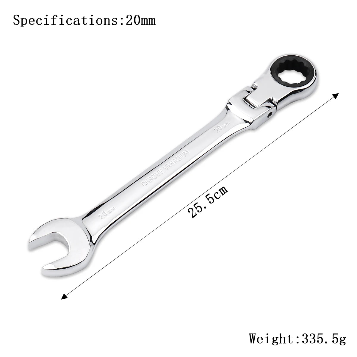 Clé à Cliquet Flexible 72 Dents en Acier Chrome Vanadium – 6 à 27 mm - BLACKBEARD OUTDOOR INDUSTRIES