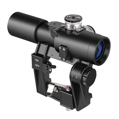 Lunette de Visée SVD 1x30 Tactical — Red Dot avec Montage Latéral pour AK et Dérivés - BLACKBEARD OUTDOOR INDUSTRIES