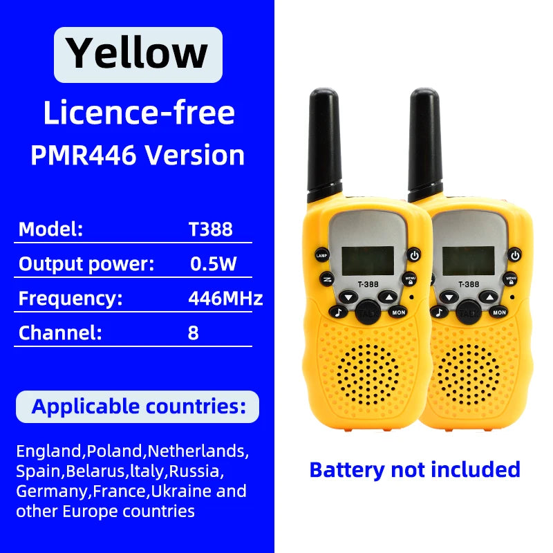 Talkie-Walkie pour Enfants T388 - Communication Amusante et Sécurisée - BLACKBEARD OUTDOOR INDUSTRIES