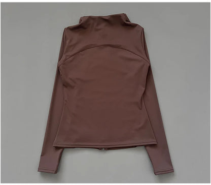 Veste Fitness à Col Montant pour Femme – Veste de Sport Slim-Fit à Fermeture Éclair, Séchage Rapide pour Yoga, Course et Cyclisme - BLACKBEARD OUTDOOR INDUSTRIES