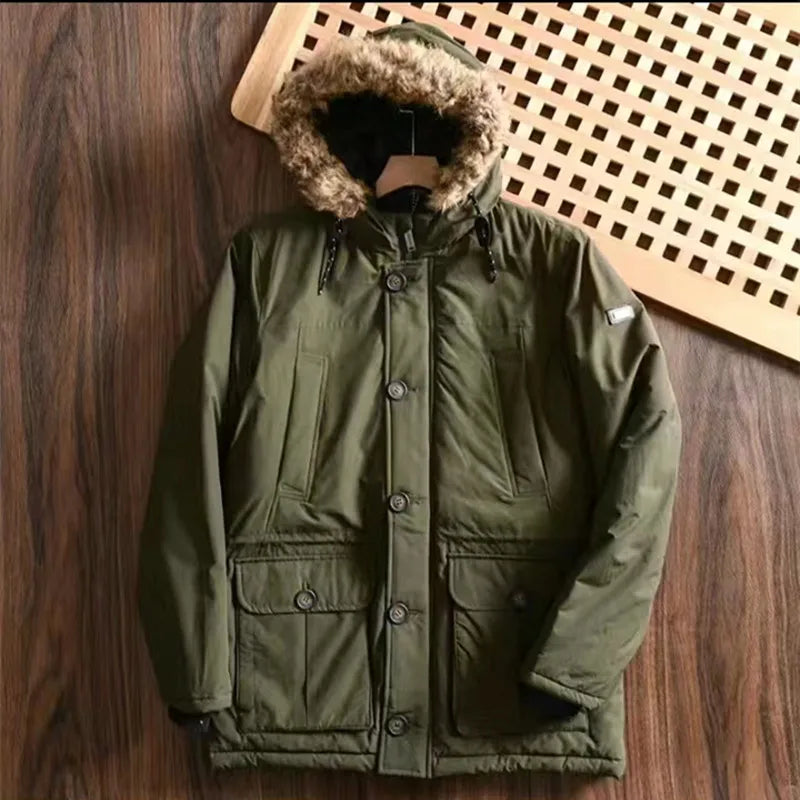 Manteau Long M65 Tooling Outdoor Homme et Femme Imperméable, Coupe-Vent, Ultra Chaud, Avec Capuche — Spécial Hiver - BLACKBEARD OUTDOOR INDUSTRIES