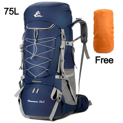 Sac à Dos de Camping 75L - Avec Housse de Pluie - Randonnée, Escalade, Trekking - Unisexe - BLACKBEARD OUTDOOR INDUSTRIES
