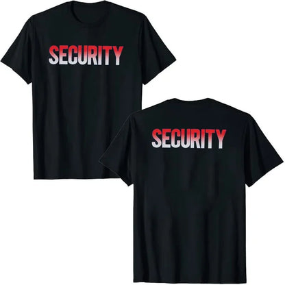 T-shirt Sécurité à Imprimé Recto-Verso - T-shirt Homme Uniforme Personnel d'Événement | Vêtement de Travail Casual à Manches Courtes - BLACKBEARD OUTDOOR INDUSTRIES