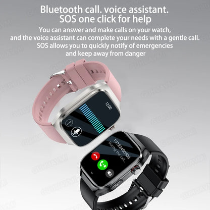 Montre Connectée Homme 2025 – Suivi Santé Avancé ECG+PPG – Surveillance Acide Urique & Lipides – Appels Bluetooth – Écran 2.04” AMOLED – Pour Android & iOS - BLACKBEARD OUTDOOR INDUSTRIES