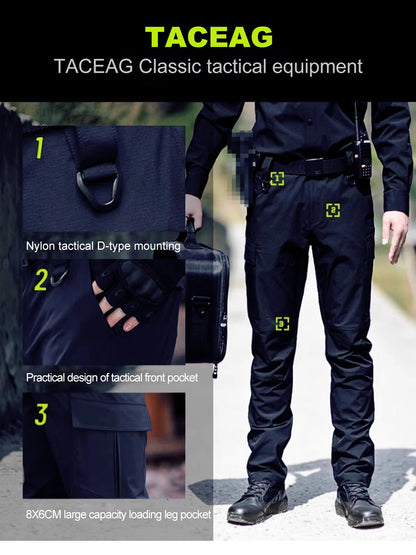 Ensemble Tactique à Séchage Rapide – Veste et Pantalon Longs Manches, Uniforme de Travail, Idéal pour Entraînement et Activités Extérieures BLACKBEARD OUTDOOR INDUSTRIES