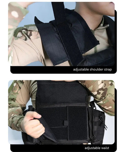 YAKEDA Plate Carrier Tactique – Gilet Modulaire avec Poches Incluses Ma boutique