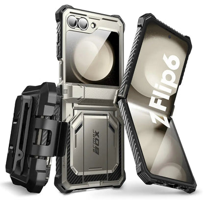 I-BLASON For Samsung Galaxy Z Flip 7 FE/6/5 Case Armorbox Full-Body Military Protection Phone Case with Screen Protector & Stand BLACKBEARD OUTDOOR INDUSTRIES
