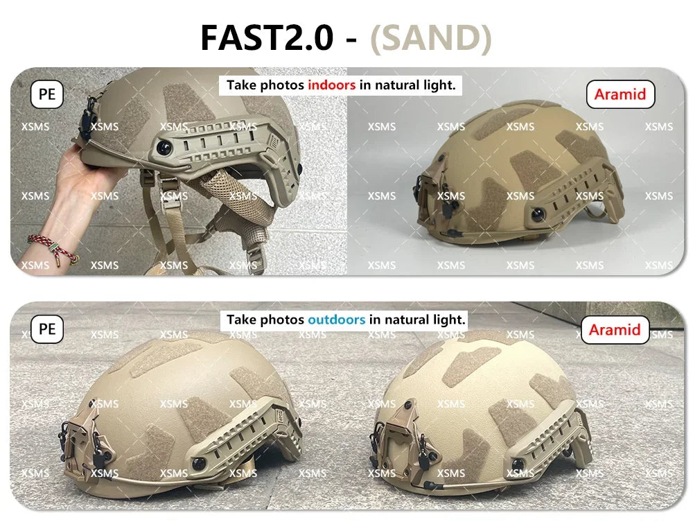 Casque Balistique Tactique ACH High-Cut NIJ III+7.62 – Casque de Sécurité Aramide FAST Wendy – Protection Ballistique NIJ IIIA - BLACKBEARD OUTDOOR INDUSTRIES
