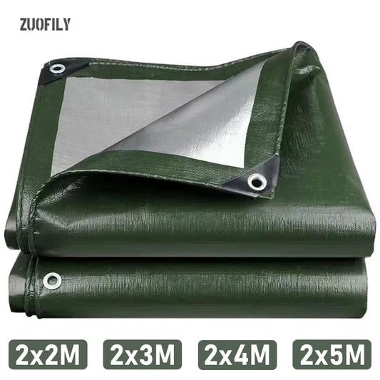 Bâche Imperméable Verte Épaissie – Tarp Multi-usage pour Protection Extérieure, Jardin, Camping - BLACKBEARD OUTDOOR INDUSTRIES