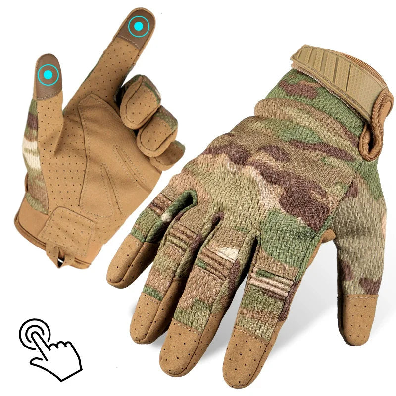 Gants Tactiques à Doigts Complets – Compatibles avec Écran Tactile pour Hommes et Femmes | Combat, Tir, Chasse, Sports de Plein Air, Travail - BLACKBEARD OUTDOOR INDUSTRIES