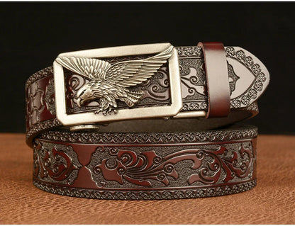 Ceinture en Cuir Véritable SupSindy - Luxe avec Boucle Métallique Ma boutique
