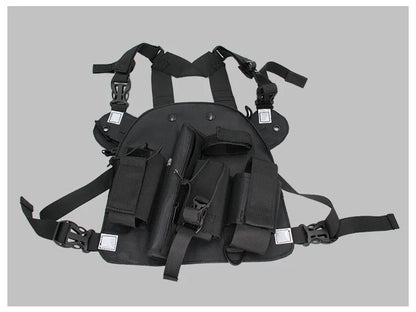 XIERDE Walkie Talkie Radio Holster & Chest Rig - Nylon Radio Case BLACKBEARD OUTDOOR INDUSTRIES