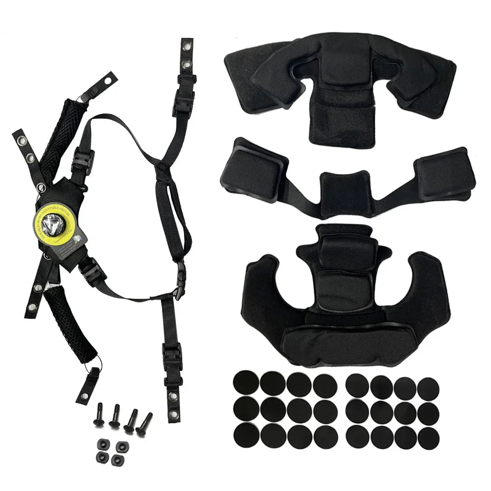 Système de Suspension & Coussinets Mémoire pour Casque Wendy, Fast MICH, ACH Ma boutique