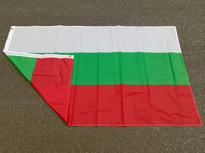 Drapeau National Bulgare – 90x150 cm – Polyester – Drapeau Europe EU – Blanc, Vert, Rouge – BG BGR Bulgarie BLACKBEARD OUTDOOR INDUSTRIES