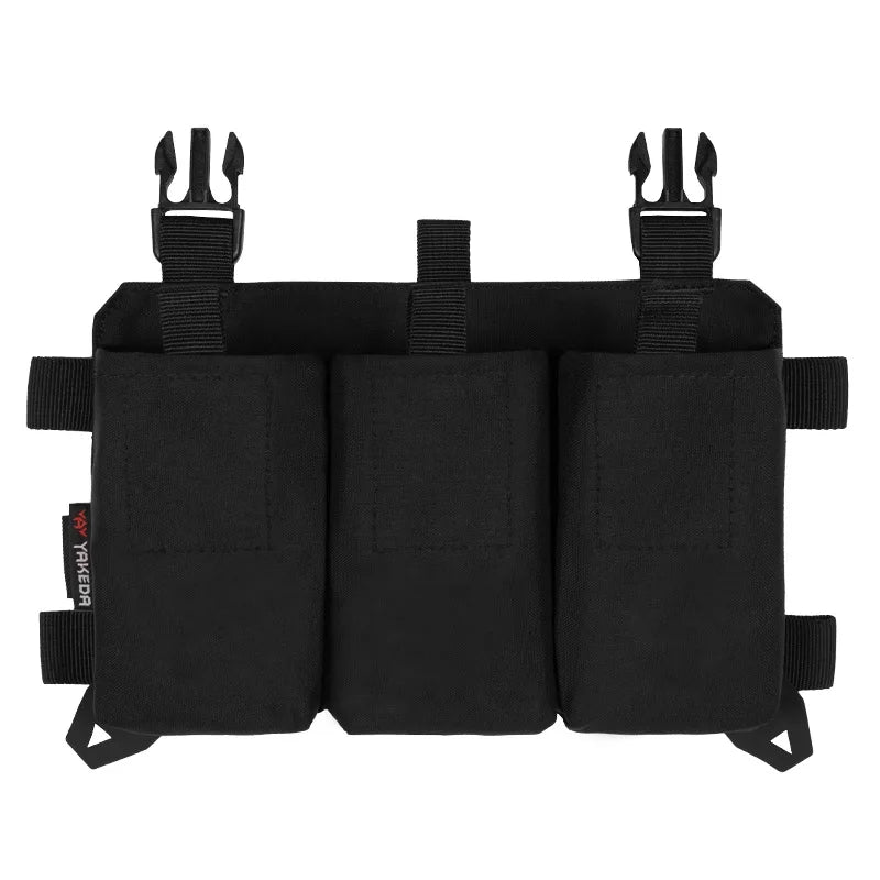 Gilet Tactique YAKEDA Triple 5.56/7.62 avec Libération Rapide et Boucle – Panneau Modulaire d'Attaque pour Équipement de Chasse Extérieure BLACKBEARD OUTDOOR INDUSTRIES