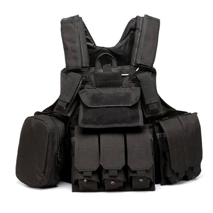 Gilet Tactique Airsoft Molle - Gilet de Combat Assaut pour Paintball, Chasse et Activités Extérieures BLACKBEARD OUTDOOR INDUSTRIES